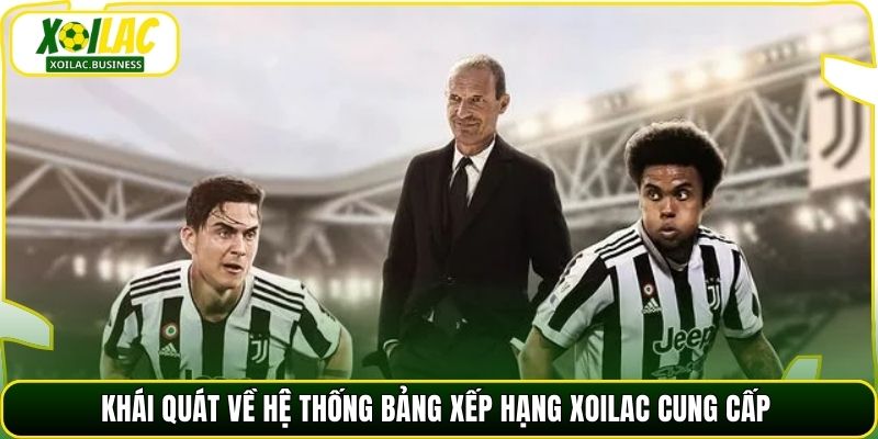 Khái quát về hệ thống bảng xếp hạng Xoilac cung cấp